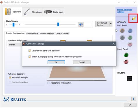 disable front panel jack detection|Front Audio jack not working in Windows 10 / 11 Fix .